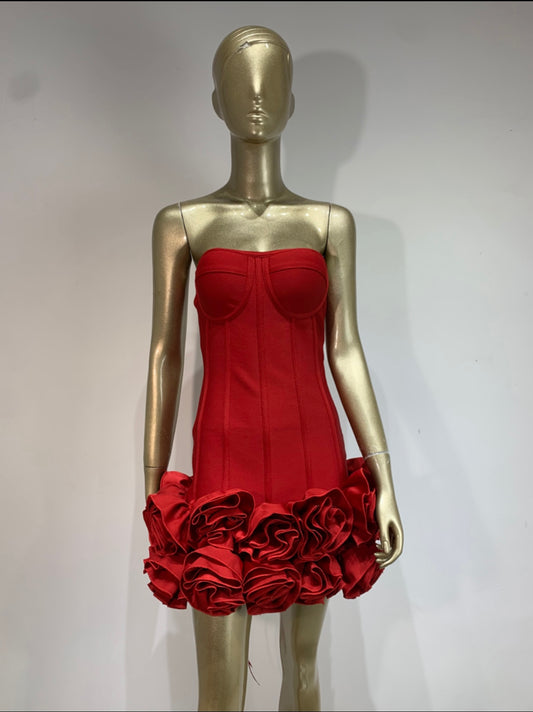 Ruby Red Rose Dress